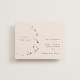 Foil-Pressed Direction Cards