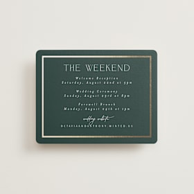 Foil-Pressed Direction Cards