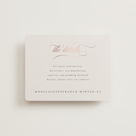 Foil-Pressed Direction Cards
