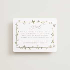 Foil-Pressed Direction Cards