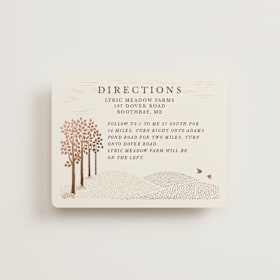 Foil-Pressed Direction Cards
