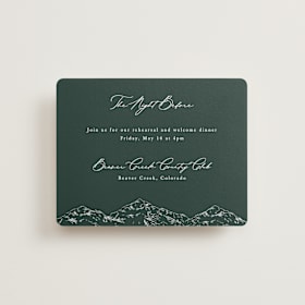 Rehearsal Dinner Cards