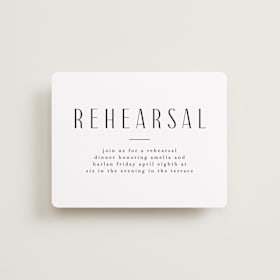 Rehearsal Dinner Cards