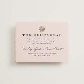 Foil-Pressed Rehearsal Dinner Cards