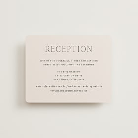 Reception Cards
