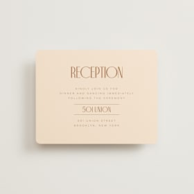 Reception Cards