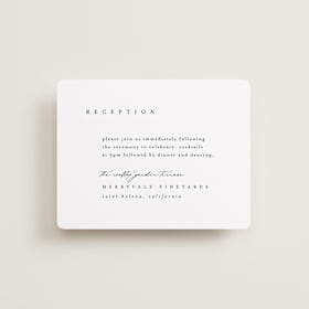 Reception Cards