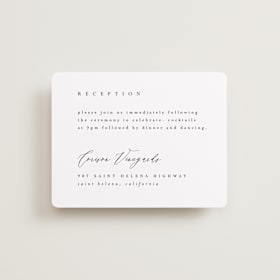 Reception Cards