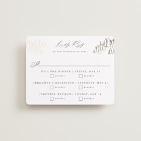Foil-Pressed Multi-Event RSVP Cards