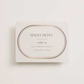 Foil-Pressed RSVP Online Enclosure Cards
