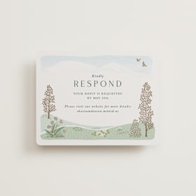 Foil-Pressed RSVP Online Enclosure Cards