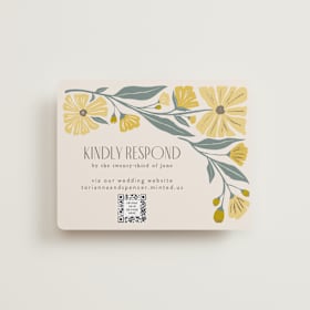 Foil-Pressed RSVP Online Enclosure Cards