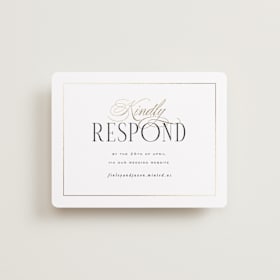 Foil-Pressed RSVP Online Enclosure Cards
