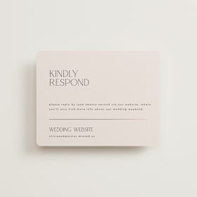 Foil-Pressed RSVP Online Enclosure Cards