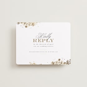 Foil-Pressed RSVP Online Enclosure Cards