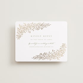 Foil-Pressed RSVP Online Enclosure Cards