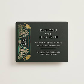 Foil-Pressed RSVP Online Enclosure Cards