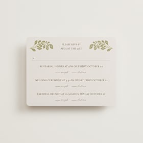 Multi-Event RSVP Cards