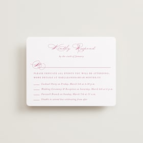Multi-Event RSVP Cards