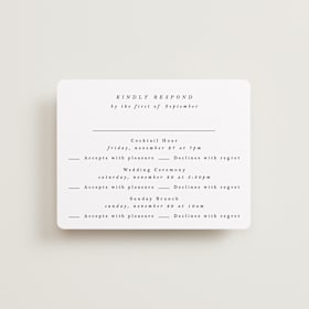 Multi-Event RSVP Cards