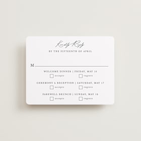Multi-Event RSVP Cards