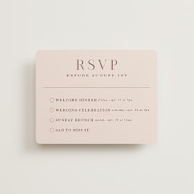 Multi-Event RSVP Cards