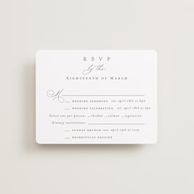 Multi-Event RSVP Cards