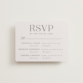 Multi-Event RSVP Cards