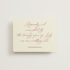 RSVP Online Enclosure Cards