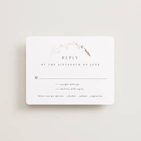 Foil-Pressed RSVP Cards