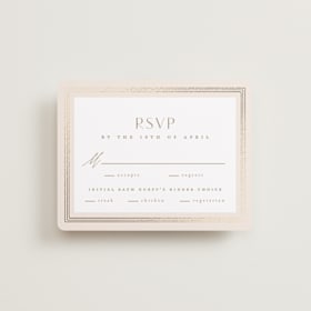 Foil-Pressed RSVP Cards