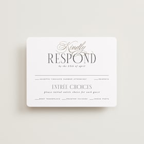 Foil-Pressed RSVP Cards