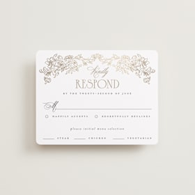 Foil-Pressed RSVP Cards
