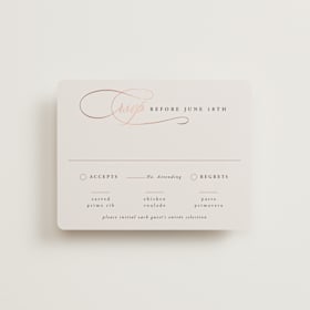 Foil-Pressed RSVP Cards
