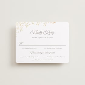 Foil-Pressed RSVP Cards