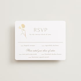 Foil-Pressed RSVP Cards