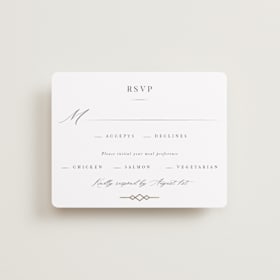 Foil-Pressed RSVP Cards
