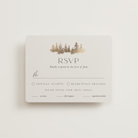Foil-Pressed RSVP Cards