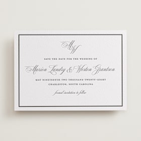 Letterpress Save the Date Cards