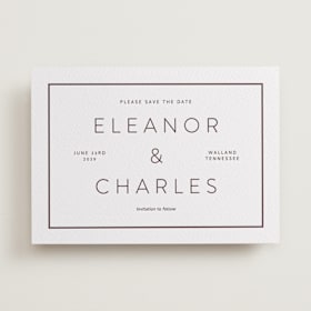 Letterpress Save the Date Cards