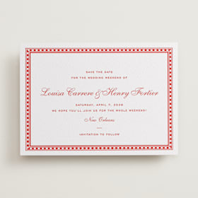 Letterpress Save the Date Cards
