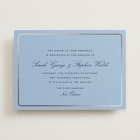 Foil-Pressed Wedding Invitations
