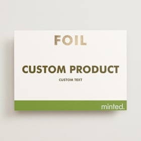 Foil-Pressed Menus