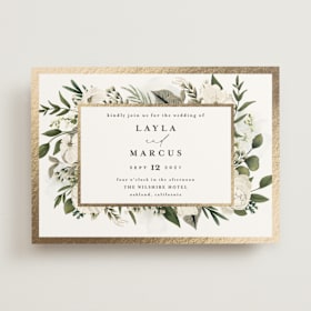 Foil-Pressed Save The Date Cards