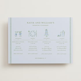 Wedding Weekend Itinerary Cards