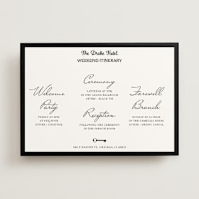 Wedding Weekend Itinerary Cards