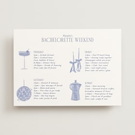 Wedding Weekend Itinerary Cards