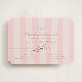 Foil-Pressed Bridal Shower Invitations