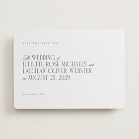Letterpress Save the Date Cards