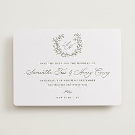 Letterpress Save the Date Cards